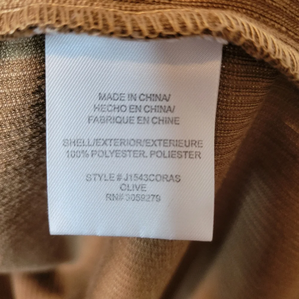 Altar'd State Color Block‎ Corduroy Snap Up Shacket, Size XS Oversized
